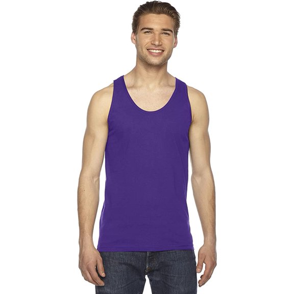 2408W American Apparel Unisex Fine Jersey Tank Purple XS