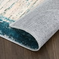 thumbnail image 3 of HOMERRY Runner Rug 2'x 8' Rug for Living Room Bedroom Rug Non Slip Bathroom Rugs Modern Bordered Teal Thin Indoor Carpet, 3 of 6