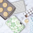 thumbnail image 5 of Yayeee Pot Holders Kitchen Heat Resistant with Pocket 7"x9.8" Cotton Oven Cooking Hot Pads, Green Floral, 5 of 7