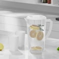 thumbnail image 4 of Apmemiss Clearance 2.2L Plastic Water Pitcher with Lid Handle Clear Measuring Jug Large Capacity Cold Water Kettle for Iced Tea Juices Lemonade Home Kitchen, 4 of 6