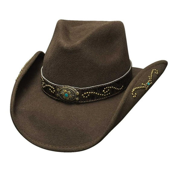 Bullhide More Than Friends - Shapeable Childrens Wool Cowboy Hat Large Chocolate