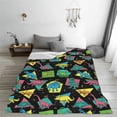 thumbnail image 5 of Sikiie Geometric Dinosaur Ultra-Soft Micro flannel Blanket Luxury All Seasons Warm Blanket for Bedding Sofa and Travel (4 sizes)-50"x40", 5 of 7