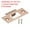 Rose Gold, variant on Uxcell Universal Latch Strike Plate with Screw for Door Silver