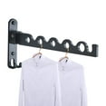 thumbnail image 3 of Folding Wall Mounted Clothes Suit Hangers Rack, 3 of 5
