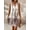 Beige, variant on EASYBRA Womens U Neck Floral Sleeveless Midi Dress Ring Detail Elegant Summer Casual Dress