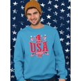 thumbnail image 2 of 4Th Of July Usa Sweatshirt Men -Image by Shutterstock, Male Large, 2 of 4