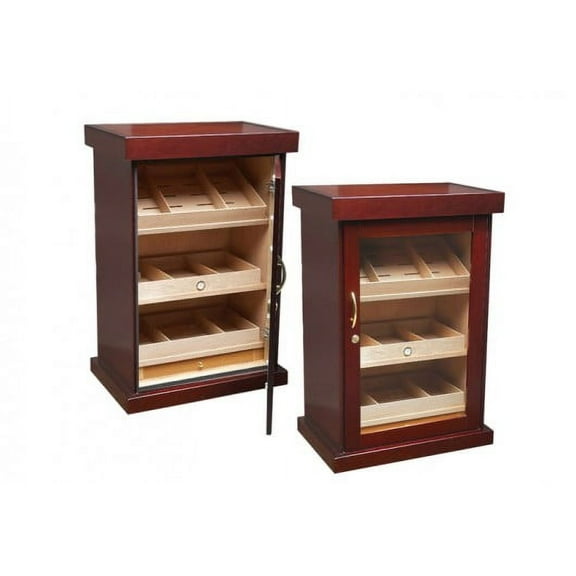 Spartacus Cigar Cabinet Humidor - Cherry Finish - Capacity: 1000