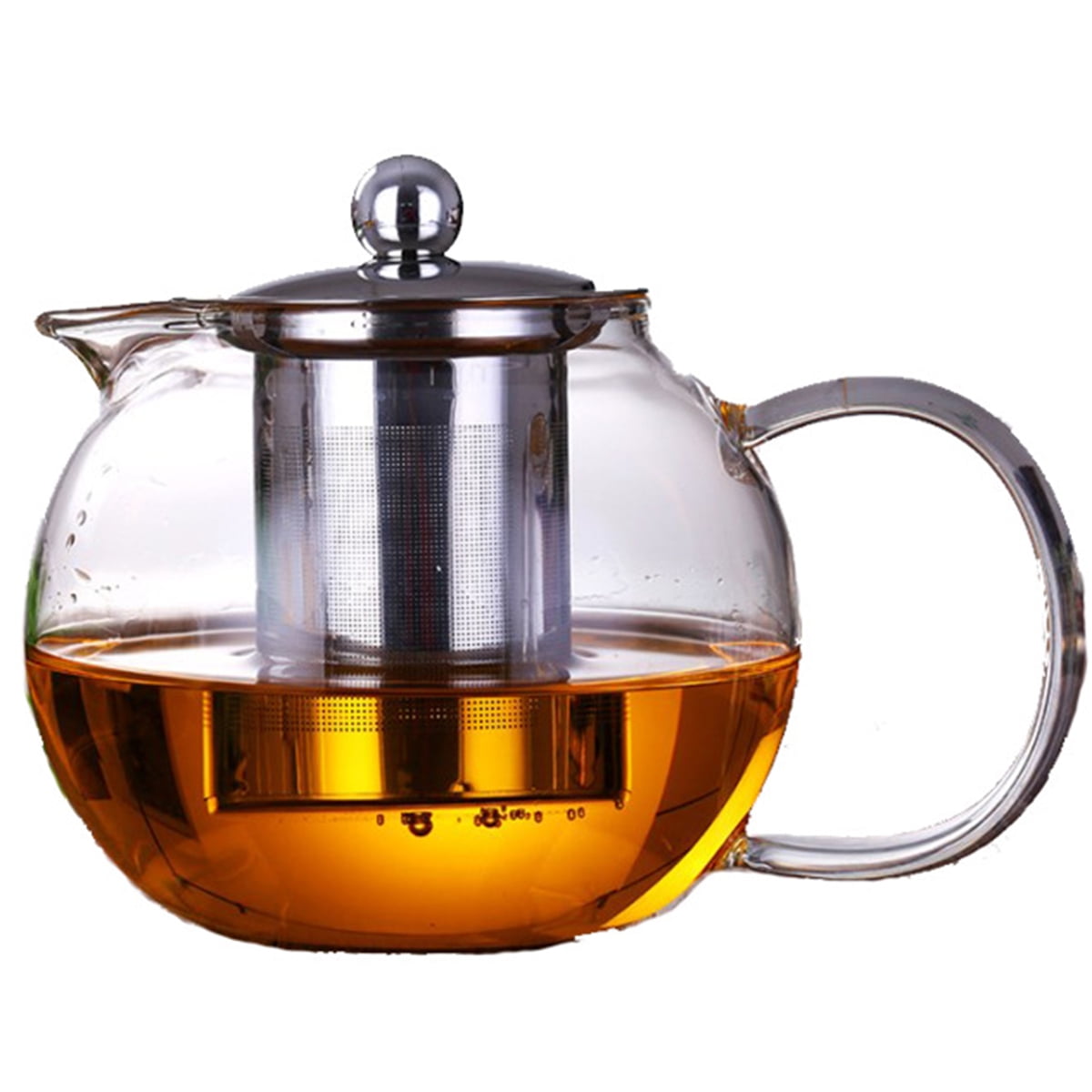 500ml Straight Glass Leaf Infuser Tea Cup Teapot Gongfu Tea Maker Press Washable 