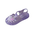 thumbnail image 3 of Fridja Toddler Sandles Girls Jelly Sandals Rubber Sole Closed Toe Princess Flat Cute Summer Shoes, Purple, 2-9 Years Old, 3 of 8