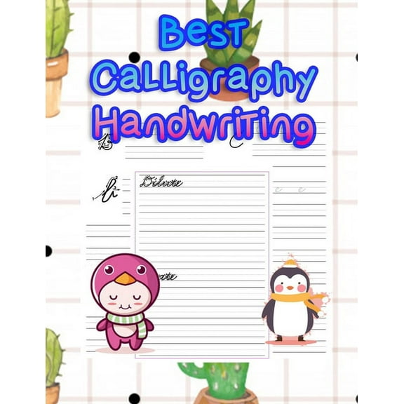 Best Calligraphy Handwriting: handwriting tracing workbook-handwriting practice paper for kids-handwriting practice sheets (Paperback)