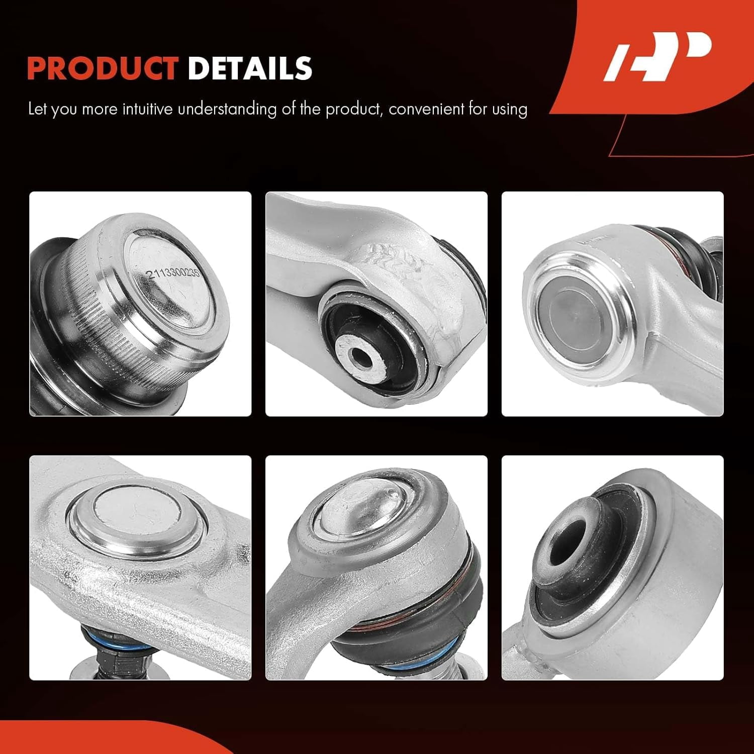 A-Premium 12Pcs Front Suspension Kit Upper & Lower Control Arm, Ball Joint, Outer Tie Rod End, Sway Bar Link, Compatible with Mercedes-Benz E320, E350, E500, E550, CLS500, CLS550