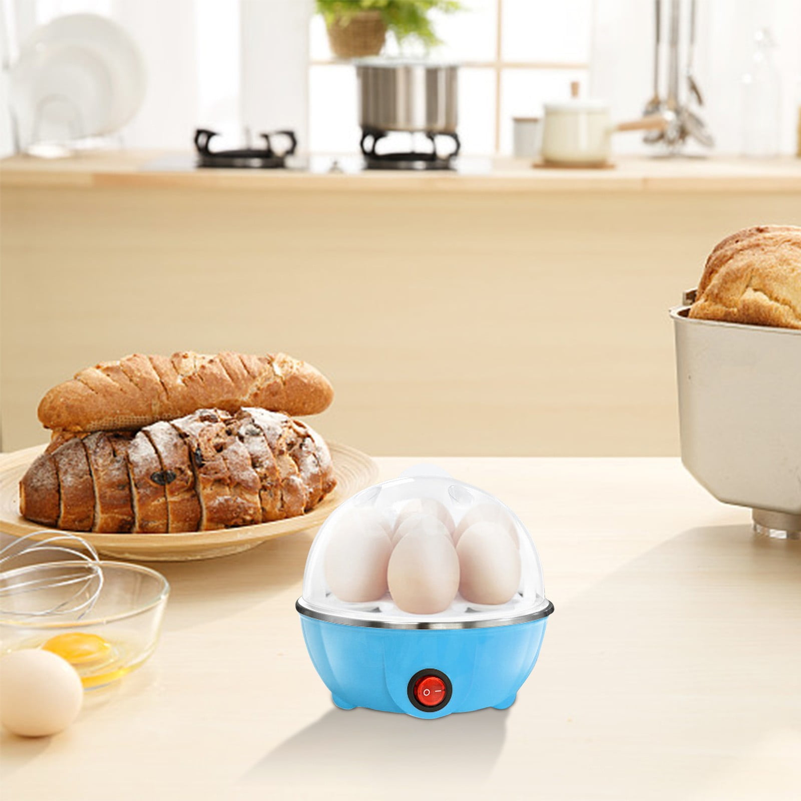 Mini Breakfast Egg Cooker & Single Layer Egg Steamer Kitchen Appliance With  Electric Plug For Home Use