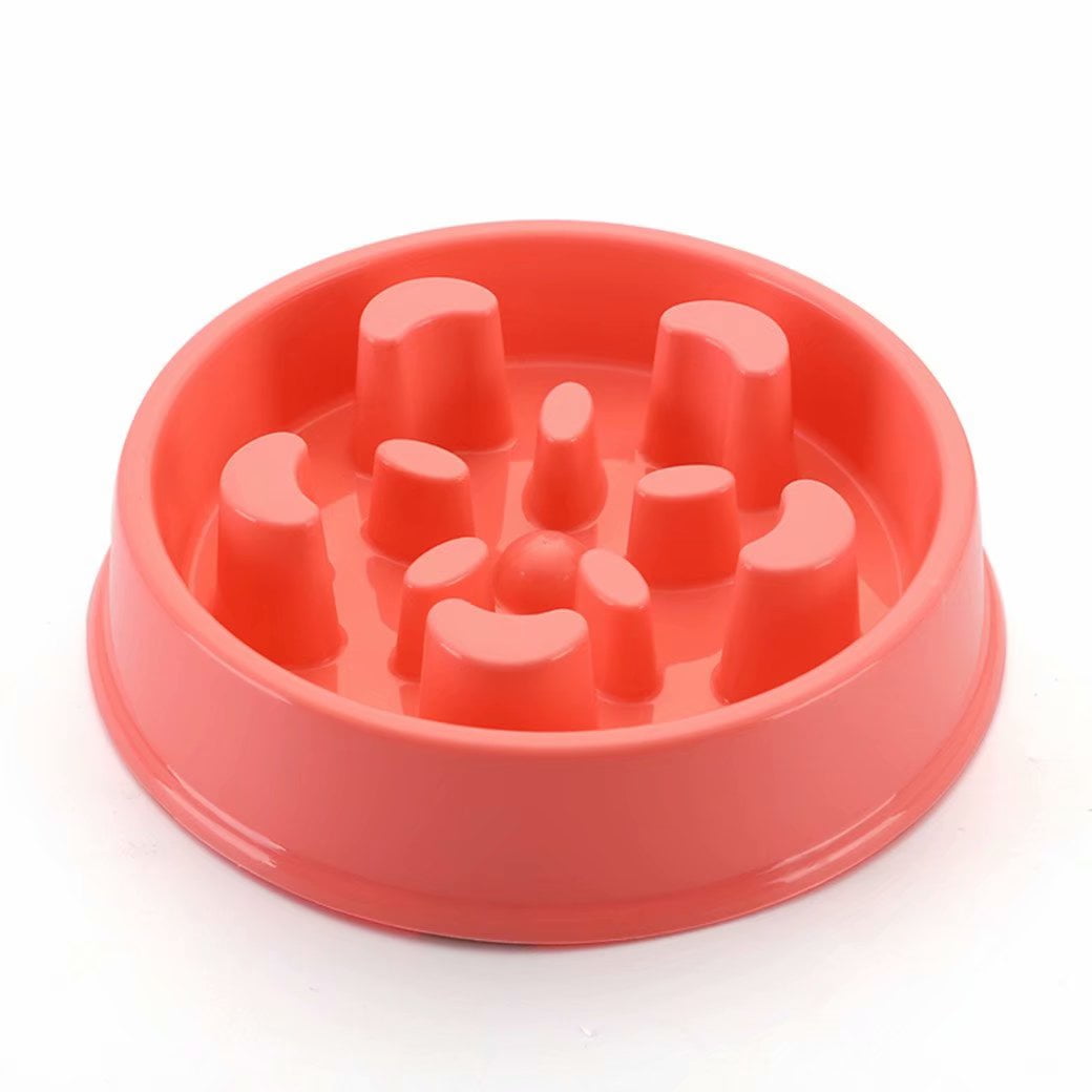 Slow Feeder Bowl For Dogs Plastic Plates For Pets Non Slip Tray