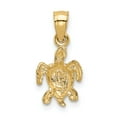 thumbnail image 3 of Real 14kt Yellow Gold Turtle Pendant; for Adults and Teens; for Women and Men, 3 of 4