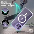 thumbnail image 2 of XUCP-Magnetic pour iPhone 16 Pro Étui, Compatible avec MagSafe, Protection contre les Chutes de Qualité Militaire, Étui Arrière Transparente Antichoc et Résistante aux Rayures, Étui Mince Anti-Jaunissement, Transparent, 2 of 4