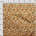 thumbnail image 3 of oneOone Rayon Orange Fabric Kids Floral Quilting Supplies Print Sewing Fabric By The Yard 56 Inch Wide, 3 of 4