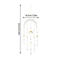 thumbnail image 3 of WWV Moon Macrame Dreamcatcher Suncatcher with Crystal Prisms Boho Wall Hanging Decor for Bedroom Window Nursery Living Room Home Gift, Gift for Family, 3 of 7
