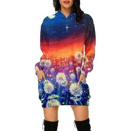 

Dadaria Hoodies for Women Plus Size Plus Size Summer Dresses Sexy Boho Long Sleeve Mini Dress Slim Fit Dresses 90S E Girls Short Dress Summer M Medium Female