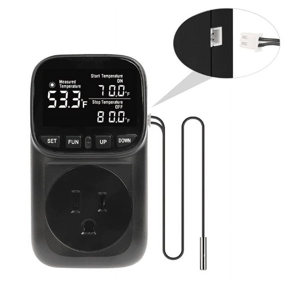 Timer Socket Digital Thermostat Temperature Controller Socket Outlet With Timer
