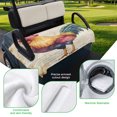 thumbnail image 5 of Golf Cart Seat Covers for 2 Seater, Farmhouse Rooster Soft Microfiber Cart Seat Towel Blanket, Vintage Rustic Animal Prints Absorbent Breathable Non Slip Bench Seats Protector for Golf Course 51"x31", 5 of 9