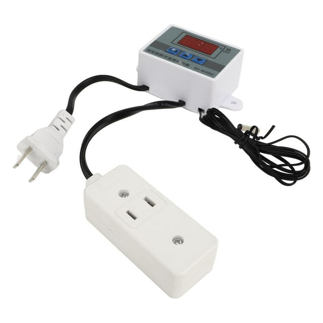 Controlador de temperatura digital termostato controlador de temperatura resistente a bajas temperaturas enchufe estadounidense 110-220 V para chasis de equipo ANGGREK Otros