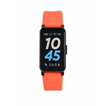 iTech Active 3 Smartwatch Fitness Tracker Coral, Silicon Strap