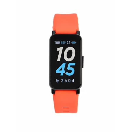 iTech Active 3 Smartwatch Fitness Tracker Coral, Silicon Strap
