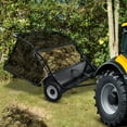 thumbnail image 5 of ZNNT Tow Behind Lawn Sweeper, 44 inch, 25 Cu.ft, Heavy-Duty Leaf and Grass Collector, with Rubber Wheels, 5 of 9