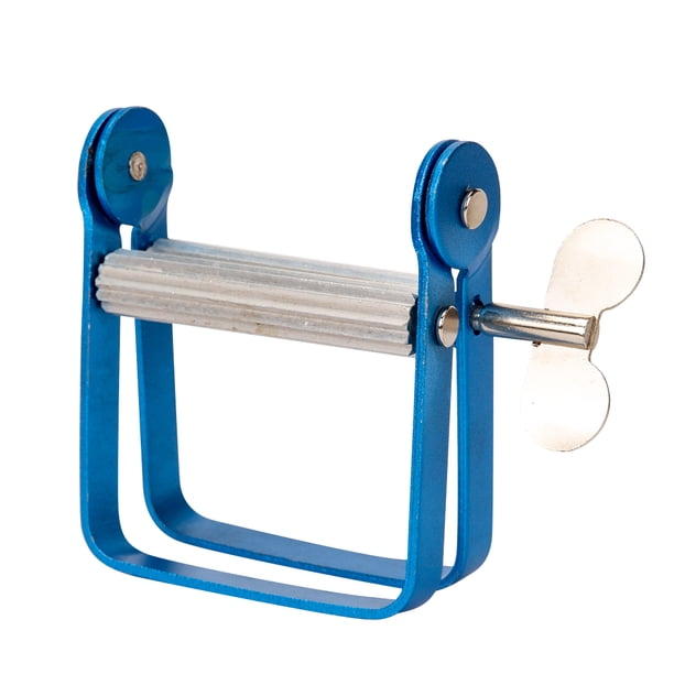 Exprimidor De Pasta De Dientes Dispensador De Cosméticos De Aleación De Aluminio Portátil Para Herramientas De Prensa Manual (Azul)