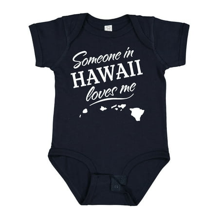 

Inktastic Someone in Hawaii Loves Me Gift Baby Boy or Baby Girl Bodysuit