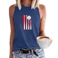thumbnail image 2 of IROINNID Women's Casual Summer Loose Tops V-Neck Sleeveless Printing Comfy Vest On Sale, 2 of 2
