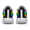 thumbnail image 4 of Unisex Fashion Rainbow Shoes, LGBT Sneakers for Men Women, Lightweight Breathable Running Walking Shoes White Size 11.5, 4 of 7