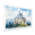 thumbnail image 2 of Designart "Fortresses Amid Mountain Scenery" Architecture Framed Wall Art Decor - Traditional Blue Castles Living Room Framed Canvas Art, 2 of 6