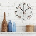 thumbnail image 3 of Cute Squirrel Wall Clock Round Vintage Silent Non Ticking Battery Operated Accurate Arabic Numerals Design for Home Kitchen Living Room Bedroom, 10 Inch, 3 of 5