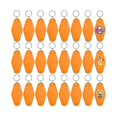 thumbnail image 2 of 24 piezas de llaveros vintage de motel, llaveros de hotel en blanco para bricolaje, llaveros en blanco de transferencia de calor, sublimación a granel (naranja), 2 of 5