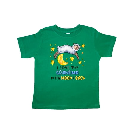 

Inktastic I Love my Grandma to the Moon and Back Cute Sheep Gift Toddler Boy or Toddler Girl T-Shirt
