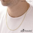 thumbnail image 4 of 555jewelry 1.2mm Stainless Steel Snake Chain Necklace for Men & Women, Stainless Steel Necklace for Men, Classic Necklace for Women, Simple Thin Delicate Chain Necklace, Gold, 20 Inch, 4 of 6