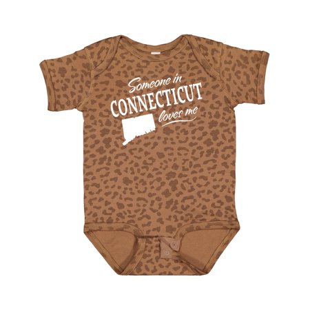 

Inktastic Someone in Connecticut Loves Me Gift Baby Boy or Baby Girl Bodysuit