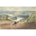 thumbnail image 3 of Richard Parkes Bonington 18x13 Black Modern Framed Museum Art Print Titled - View of Rouen from St. Catherine's Hill (1821-22), 3 of 5