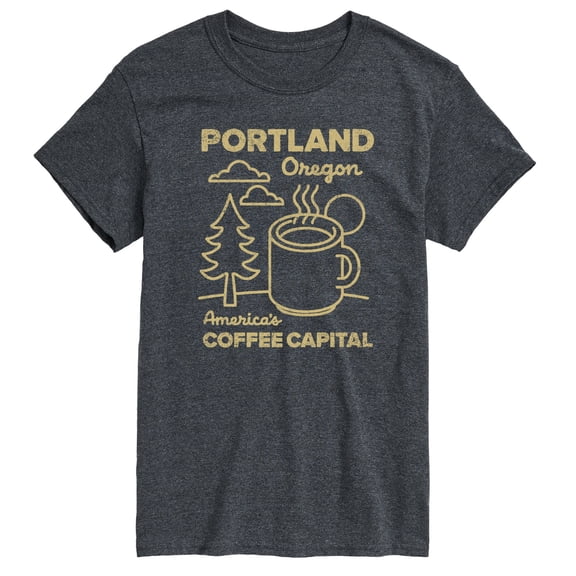 Instant Message - Portland Coffee - Men's Short Sleeve Graphic T-Shirt