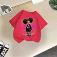 thumbnail image 3 of MIXUE Kids Girls Tops & T-Shirts Kid Cute Graphic Round Neck Short Sleeve Summer Casual Pullover Tee Shirts Streetwear,Pink,9-10 Years, 3 of 3