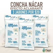 T.Taio Esponjabon Soap Sponge with Mother of Pearl – Pack of 3 – Brightening for All Skin Types