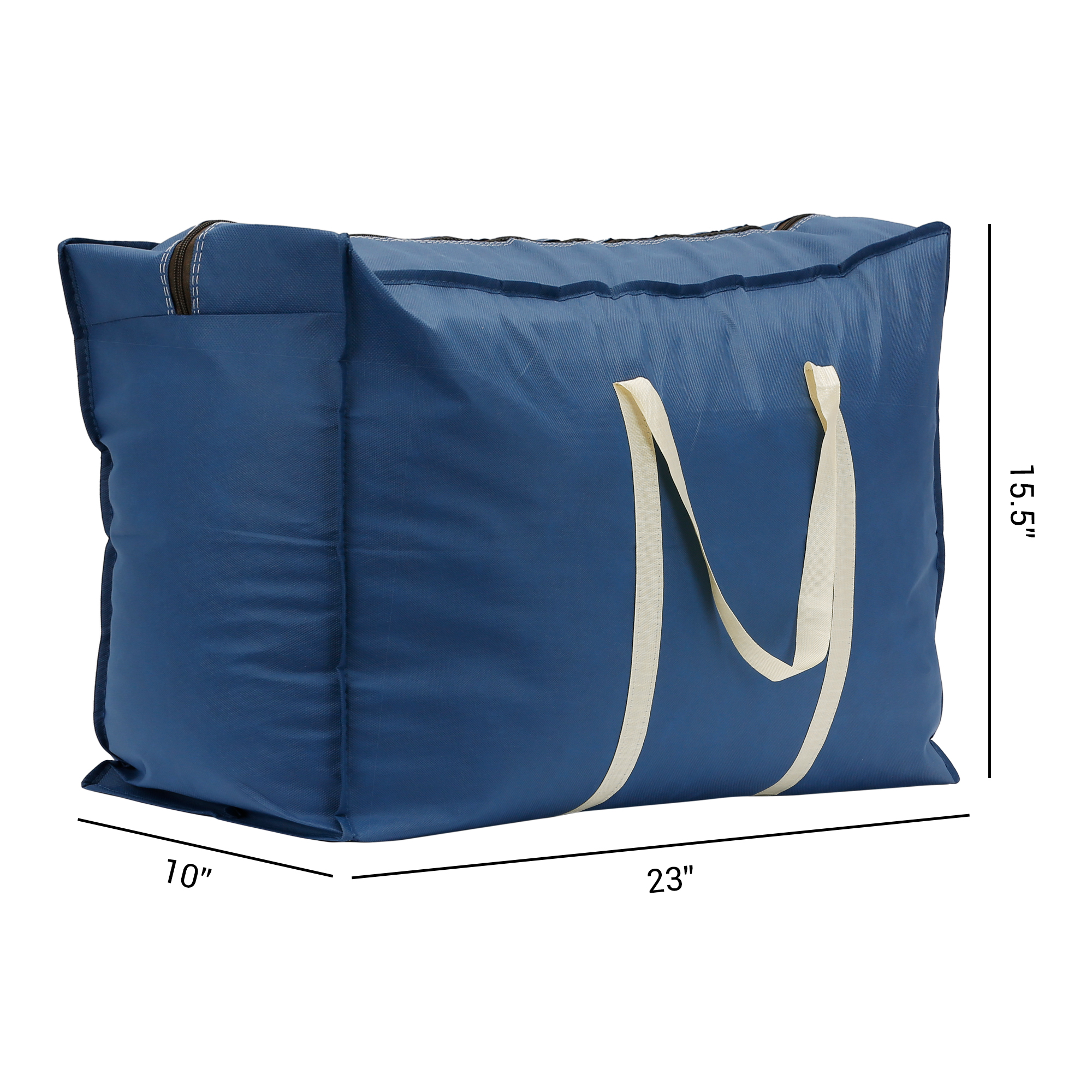 Unique Bargains 1 Pack Clothes Storage Bags Moving Bags Navy Blue 23*16*10in