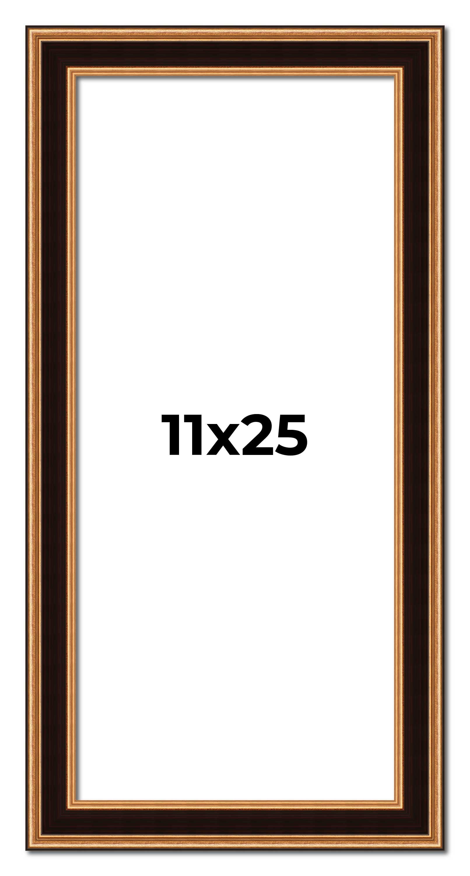 21x12 Frame Vintage Gold Solid Wood Picture Frame | 2.5 Inch