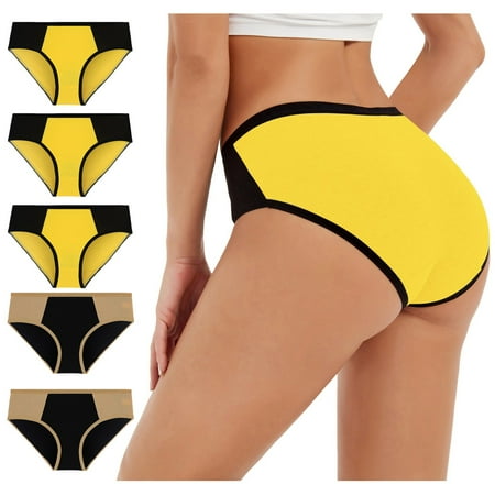 

Women s Underwear Multicolor Waistbands Panty XXXXL 5 Pack