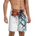 thumbnail image 6 of Mens Pajama Shorts, Colorful Floral Jellyfish Sleep Shorts Men Pajama Bottoms Lounge PJ Shorts with Pockets, 6 of 6