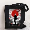 thumbnail image 2 of Bolso de mano de Anime japonés, bolsa de hombro de gran capacidad, reutilizable, Satoru Gojo, Jujutsu Kaisen, color negro, 2 of 5