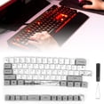 thumbnail image 3 of Japanese Keys Black and White 72 Keys Keys Grey White Computer Accessories  Peripherals 73PCs Sublimation Keys T Mechanical Keyboard Accessory PC Parts with Cute Pattern, 3 of 8