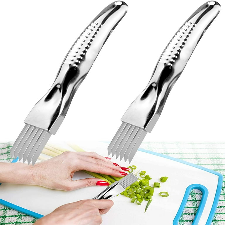 Vegetable Shredder Cutter Green Onion Slicer Easy Handle Knife Tool