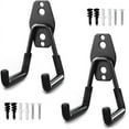 thumbnail image 1 of 2 Pieces Storage Hook, Double Garage Hooks Wall Mounted Bike Hook, Steel Garage Storage Utility Hooks with Non-Slip Coating, for Power Tools, Bikes, Ladders, 1 of 5